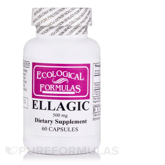 Основное фото товара Ecological Formulas, Детокс и очистка, Ellagic 500 mg, 60 капсул