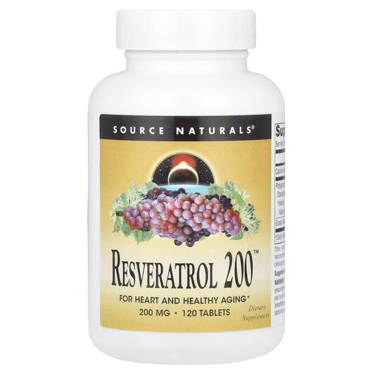 Основное фото товара Ресвератрол, Resveratrol 200 200 mg, 120 таблеток