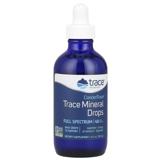 Основное фото товара Минеральные добавки, ConcenTrace Trace Mineral Drops, 118 мл