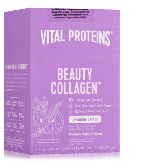 Основное фото товара Коллаген, Beauty Collagen Lavender Lemon Flavor, 14 шт