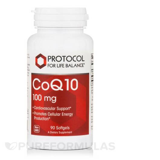 Основное фото товара Protocol for Life Balance, Коэнзим CoQ10, CoQ10 100 mg, 90 капсул