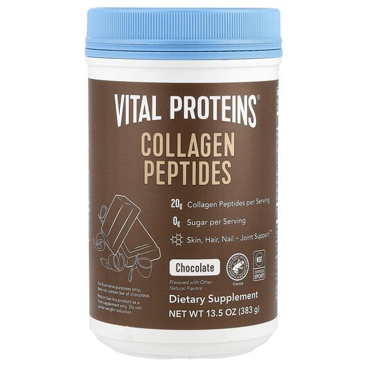 Основное фото товара Коллагеновые пептиды, Collagen Peptides Chocolate, 383 г