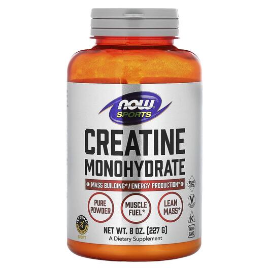 Основное фото товара NOW, Креатин Моногидрат в порошке, Creatine Monohydrate, 227 г