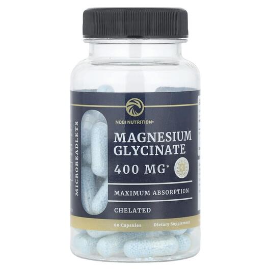 Основное фото товара Магний Глицинат, Magnesium Glycinate 400 mg, 60 капсул