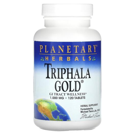 Основное фото товара Triphala Gold GI Tract Wellness, Поддержка кишечника, 120 таблето