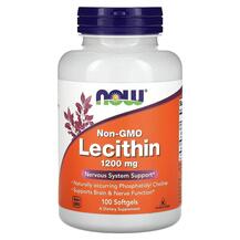 Non-GMO Lecithin 1200 mg Соевый лецитин NOW