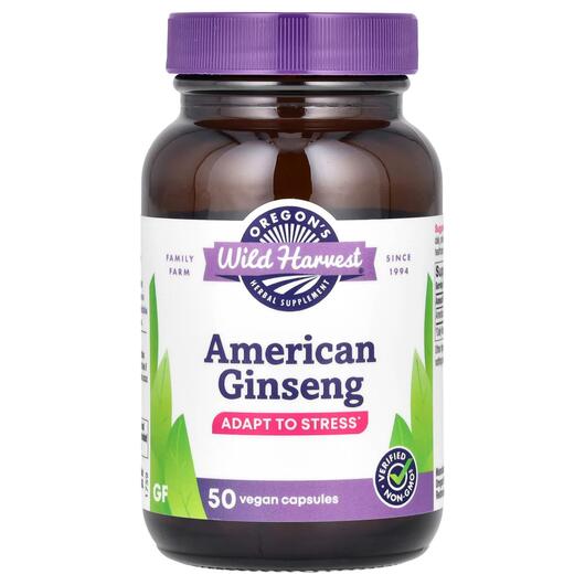 Основное фото товара Корейський женьшень, American Ginseng, 50 капсул