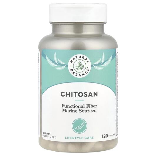 Основное фото товара Natural Balance, Хитозан 1000 мг, Chitosan 1000 mg, 120 капсул