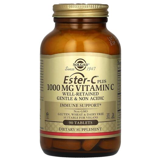 Основное фото товара Ester-C Plus 1000 mg Vitamin, Витамин Эстер-С 1000 мг, 90 таблето