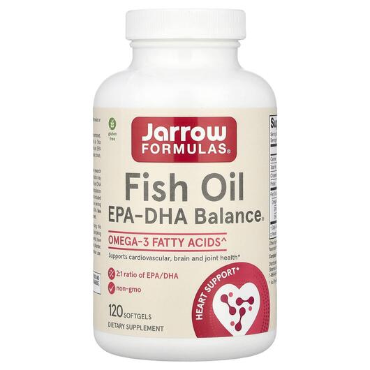 Основное фото товара Jarrow Formulas, Баланс EPA-DHA, EPA-DHA Balance, 120 капсул