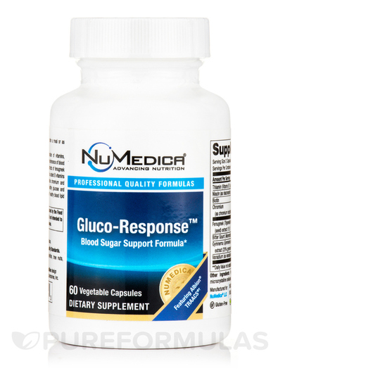 Основне фото товара NuMedica, Gluco-Response, Підтримка рівня цукру, 60 капсул