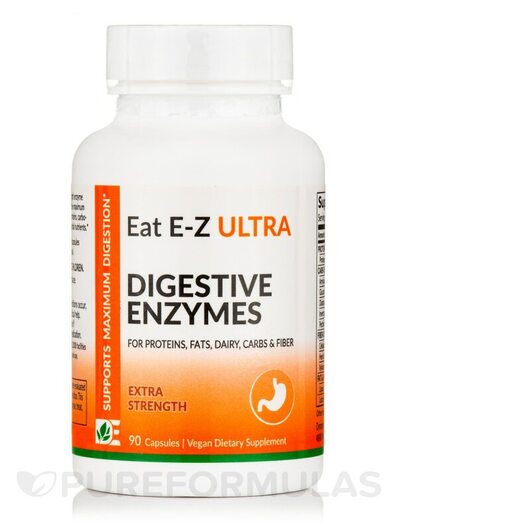 Основное фото товара Eat E-Z Ultra Extra Strength Digestive Enzymes, Ферменты, 90 капс