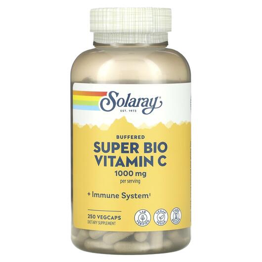 Основное фото товара Solaray, Витамин C, Super Bio Vitamin C, 250 капсул