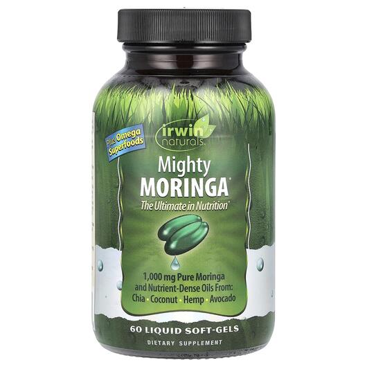 Основное фото товара Irwin Naturals, Моринга, Mighty Moringa, 60 капсул