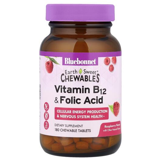 Основное фото товара Фолиевая кислота, Chewables Vitamin B-12 & Folic Acid, 180 ко