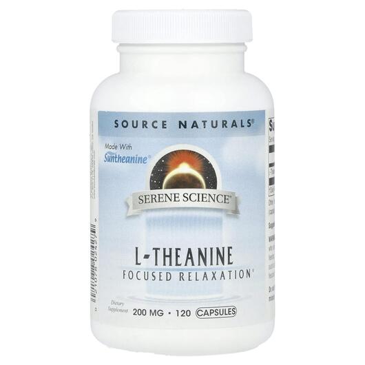 Основное фото товара L-Теанин, Serene Science L-theanine 200 mg, 120 капсул