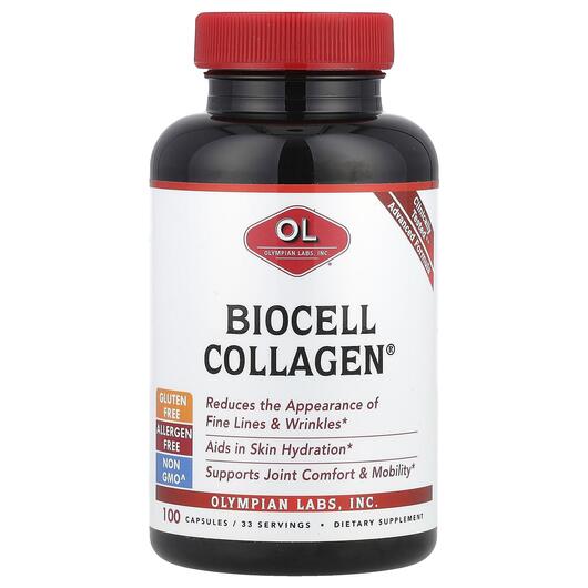 Основное фото товара Olympian Labs, Коллаген, BioCell Collagen, 100 капсул