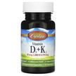 Фото товару Vitamin D3 + K2 50 mcg & 90 mcg, Вітаміни D3 K2, 30 капсул