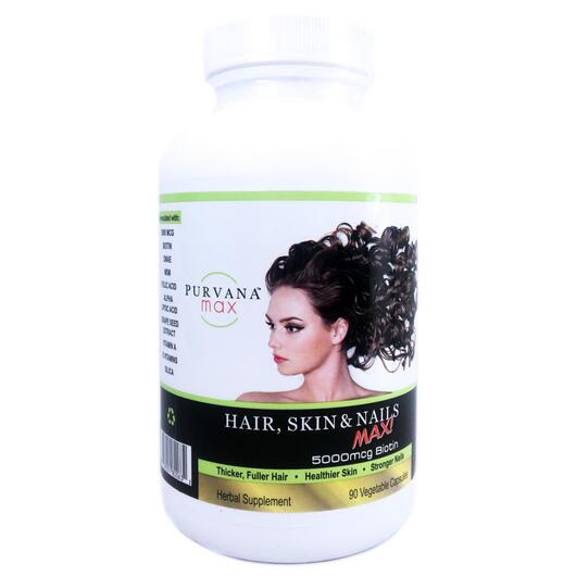 Основное фото товара Wellgenix, Пурвана, Purvana Max Hair Skin Nails, 90 капсул