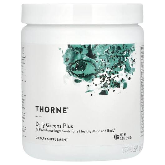 Основное фото товара Thorne, Мультивитамины, Daily Greens Plus, 189 г