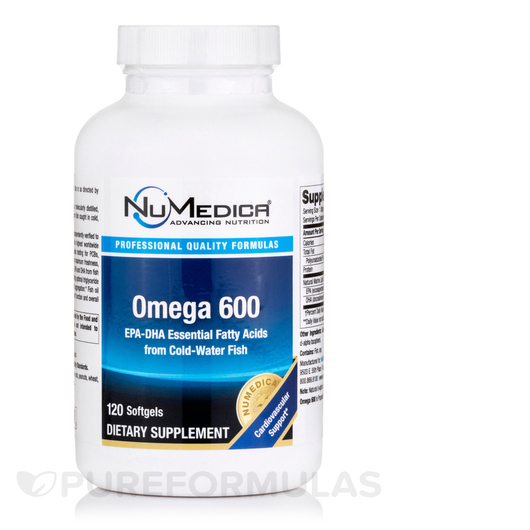 Основное фото товара NuMedica, Омега 3, Omega 600 USP EC, 120 капсул