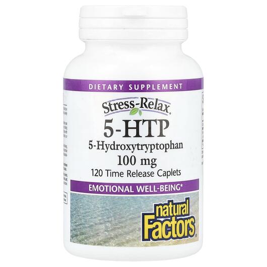 Основное фото товара Natural Factors, 5-гидрокситриптофан, 5-HTP 100 mg, 120 капсул