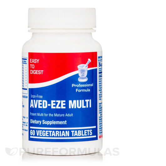 Основное фото товара Железо, Aved-Eze Multi Iron-Free, 60 таблеток