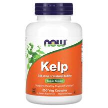 Kelp 325 mcg Ламинария 325 мкг NOW 250 капсул