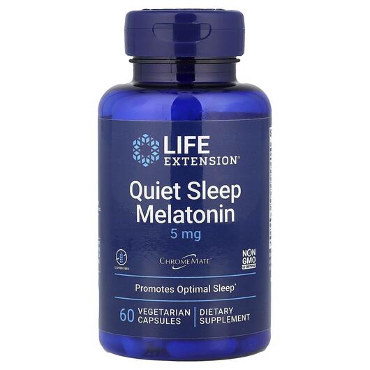 Основное фото товара Мелатонин 5 мг, Quiet Sleep Melatonin 5 mg, 60 капсул