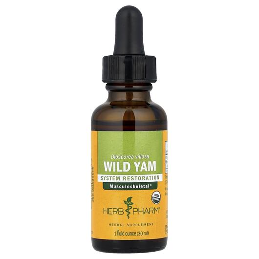 Основное фото товара Herb Pharm, Дикий Ямc, Wild Yam, 30 мл