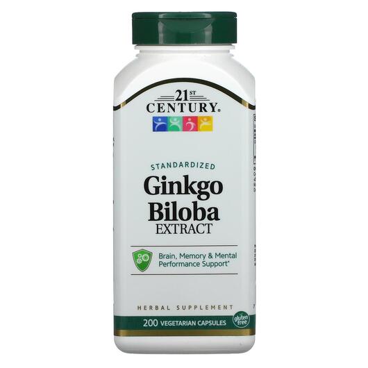 Основное фото товара 21st Century, Гинкго Билоба, Ginkgo Biloba Extract, 200 капсул