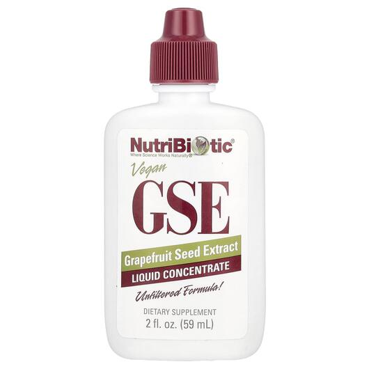 Основное фото товара NutriBiotic, Экстракт семян грейпфрута, Vegan GSE, 59 мл