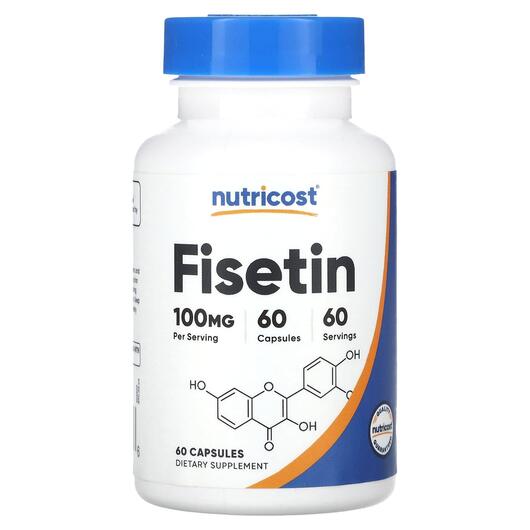 Основное фото товара Nutricost, Физетин, Fisetin 100 mg, 60 капсул
