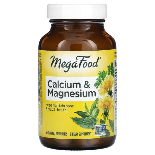 Основное фото товара MegaFood, Кальций Магний, Calcium & Magnesium, 60 таблеток
