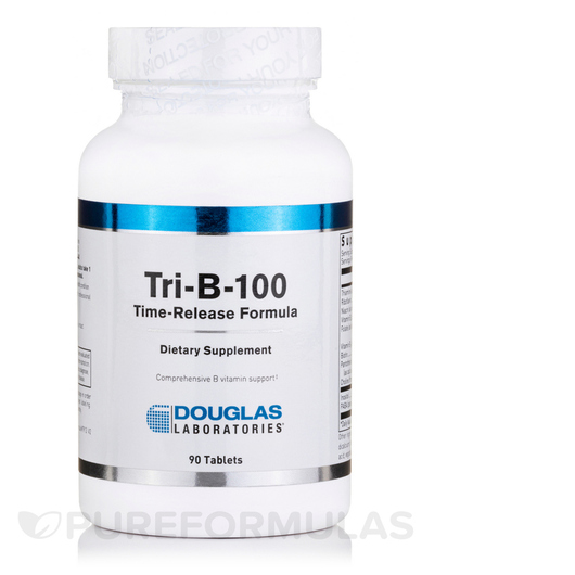 Основное фото товара Douglas Laboratories, B-комплекс, Tri-B-100, 90 таблеток