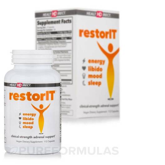Основное фото товара Health Direct, Поддержка надпочечников, restorIT, 112 капсул