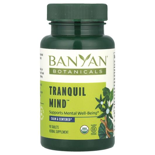 Основное фото товара Banyan Botanicals, Поддержка мозга, Tranquil Mind, 90 таблеток
