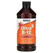 Фото товару NOW, Ultra B-12 5000 mcg, Метилкобаламін B12, 473 мл