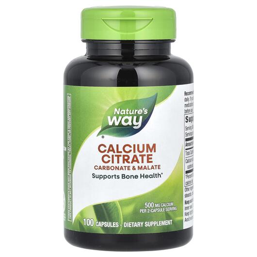 Основное фото товара Nature's Way, Цитрат кальция, Calcium Citrate, 100 капсул