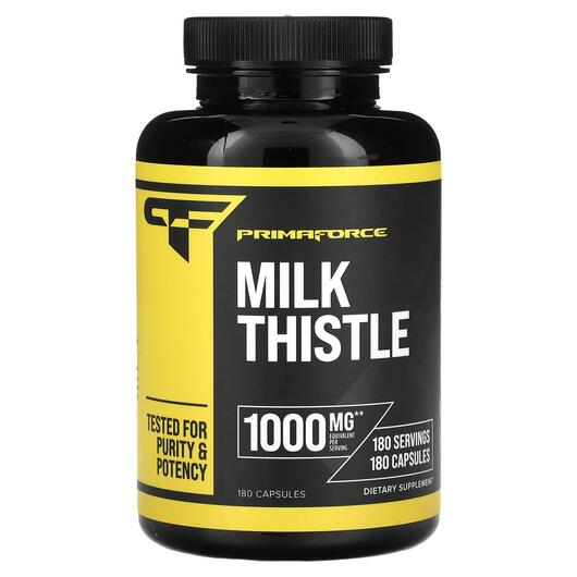 Основное фото товара Primaforce, Расторопша, Milk Thistle 1000 mg, 180 капсул