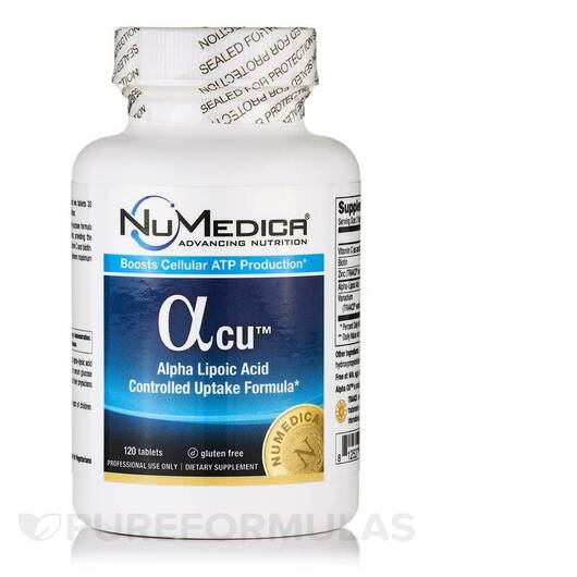Основное фото товара NuMedica, Альфа-липоевая, Alpha CU, 120 таблеток