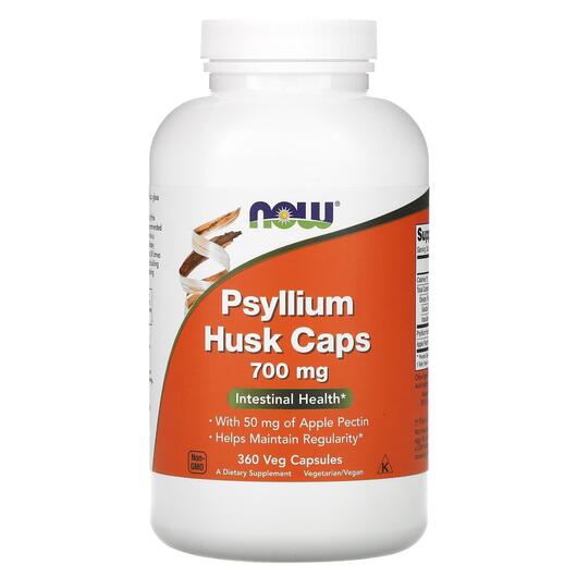 Основное фото товара NOW, Псиллиум 700 мг, Psyllium Husk Caps, 360 капсул