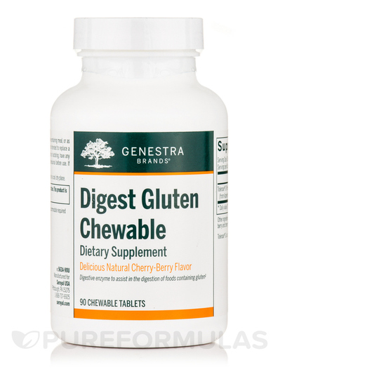 Основное фото товара Digest Gluten Chewable Natural Cherry-Berry, Ферменты, 90 таблето