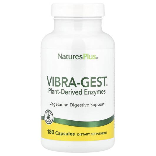 Основное фото товара Natures Plus, Ферменты, Vibra-Gest, 180 капсул