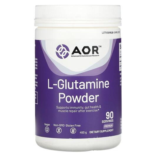 Основное фото товара AOR, L-Глутамин, L-Glutamine Powder Premium, 450 г