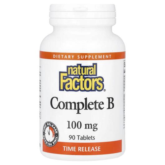 Основное фото товара Комплекс Витамина B 100 мг, Complete B 100 mg 90, 90 таблеток