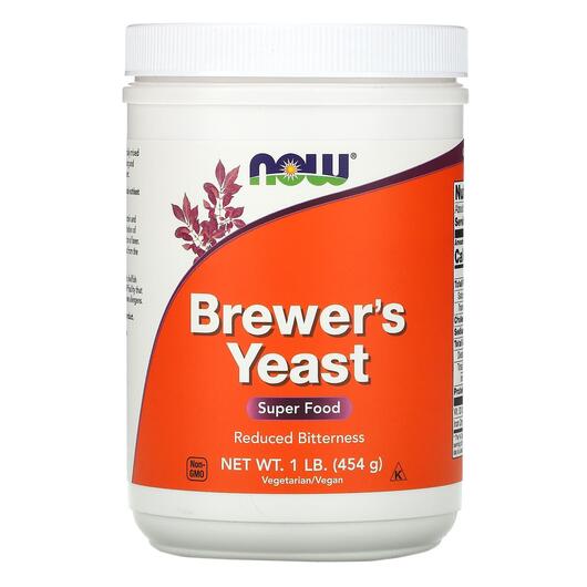 Основное фото товара NOW, Пивные дрожжи, Yeast Super, 454 г