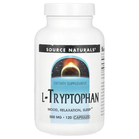 Основное фото товара Source Naturals, L-Триптофан, L-Tryptophan 1500 mg, 120 капсул