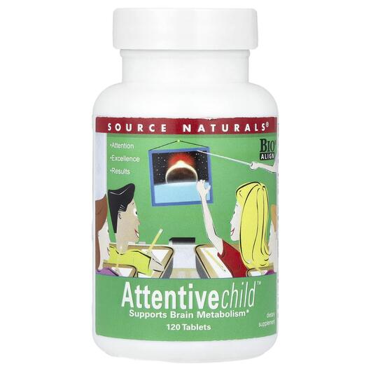 Основное фото товара Source Naturals, Поддержка мозга, Attentive Child, 120 таблеток