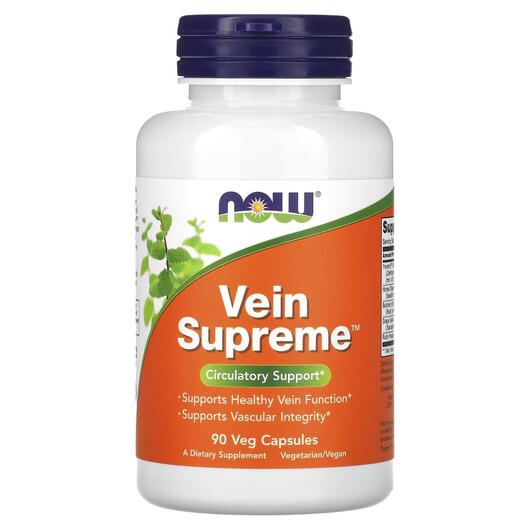 Основное фото товара NOW, Поддержка вен, Vein Supreme, 90 капсул
